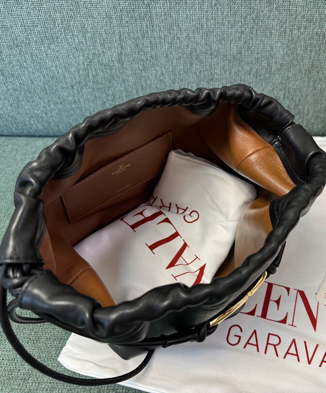 Valentino Vlogo Pouf Nappa Leather Pouch